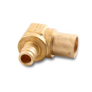 Uponor ProPEX Baseboard Elbow, 1/2" PEX x 3/4" Copper Fitting Adapter: Q4375075
