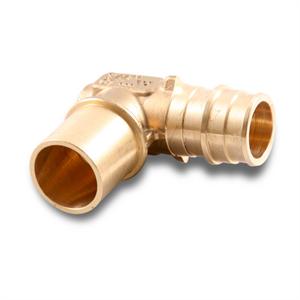 Uponor ProPEX Baseboard Elbow, 3/4" PEX x 3/4" Copper Fitting Adapter: Q4377575