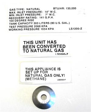 Rheem SP1290B AdvantagePlus Natural Gas Orifice (130,00 BTU)