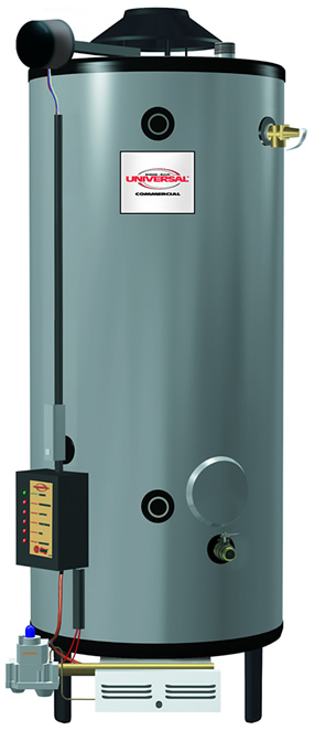 Rheem G72-250 Universal Gas Commercial Water Heater, Natural