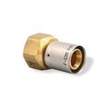 Uponor MLC Press Fitting Brass Female Threaded Adapter, 1