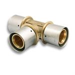 Uponor MLC Press Fitting Brass Tee, 1